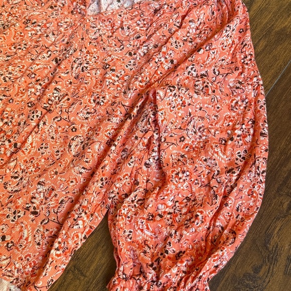NWT Wit And Wisdom Floral Print orange top size XL (J10) - Picture 4 of 9